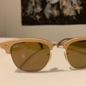 *Worn Once*Ray-Ban Limited Edition CLUBMASTER WOOD